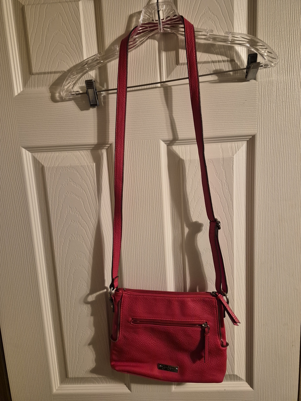 Jessica Simpson Hot Pink Leather Crossbody Bag